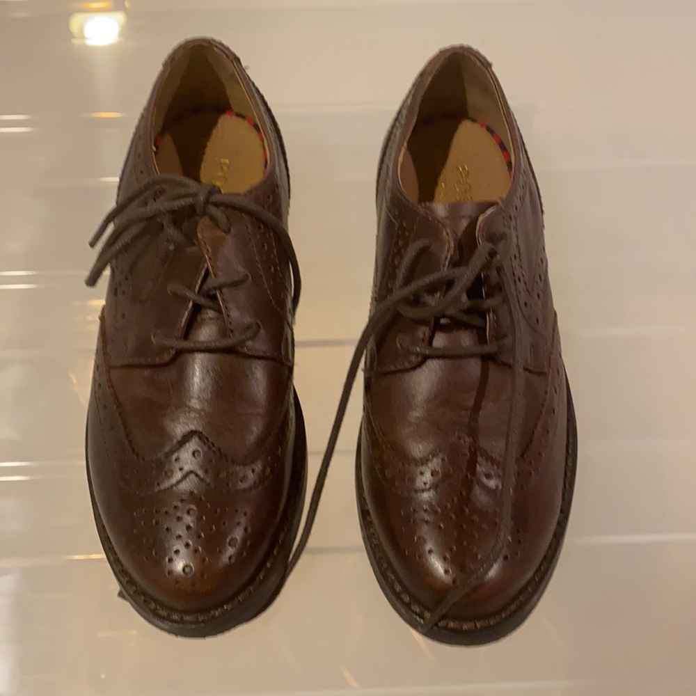 Authentic Ralph Lauren Kids Wingtip Oxford Shoe